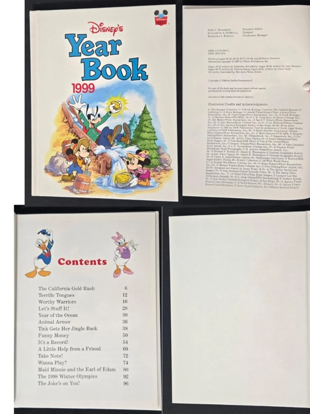 11 Vintage 90s Disneys Year Book Kids Hard Cover Set VTG